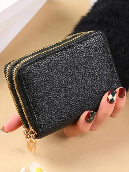 Zip-Around Wallet Compact Credit Card Card Holder - Pick One - Picture 2 of 4